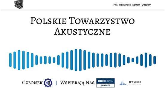 Projekt Strony Polskiego Towarzystwa Akustycznego