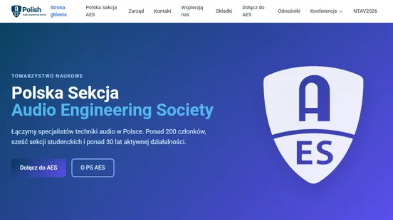 Strona Polskiej Sekcji Audio Engineering Society